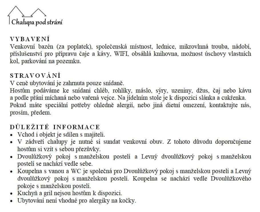 Chalupa Pod Strani Teleci Bagian luar foto